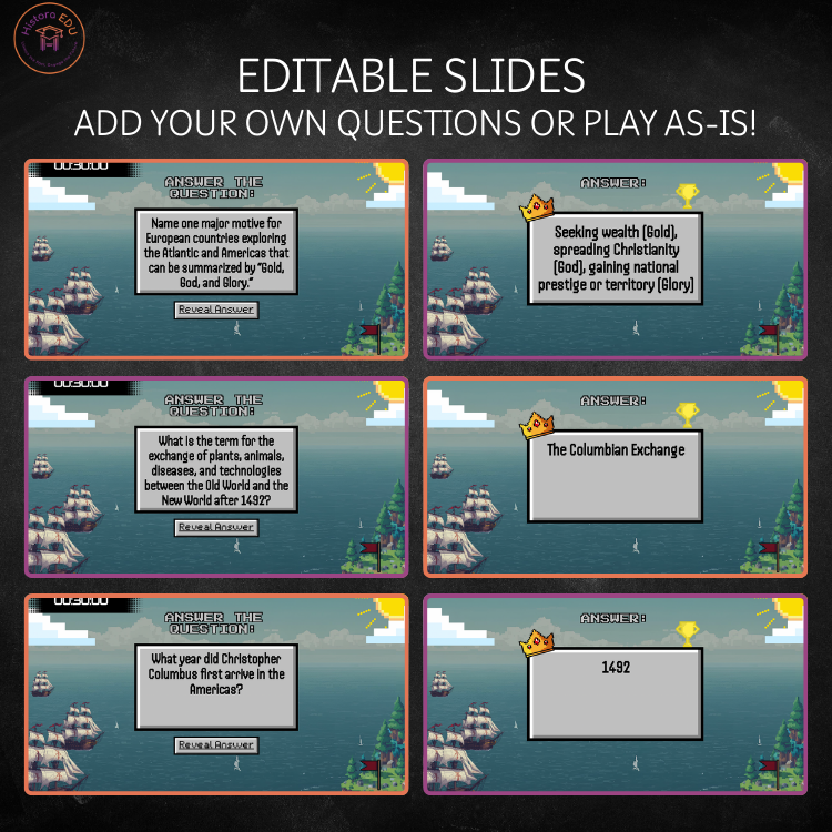 European Exploration Review Game