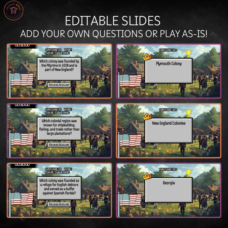 13 Colonies Review Game: Engaging Test Prep for Social Studies 6